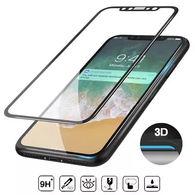 [5D Full Coverage][Ultra Thin] HD CLEAR Tempered Glass Screen Protector IPhone • $16.99