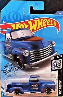 $8.95 • Buy Hot Wheels 2020 '52 Chevy Truck Matte Blue #201 Rod Squad 3/10 New Long Card