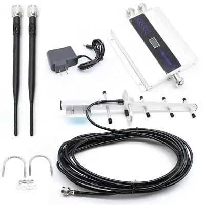 GSM 900Mhz 3G 4G LCD Cell Phone Signal Booster Mobile Repeater Kit +Yagi Antenna • $40.85