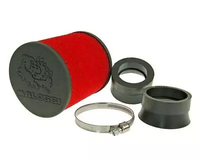 Malossi Red Air Filter E16 Round 42 / 50 / 58.5mm Carb Connection For Scooter... • $56.88