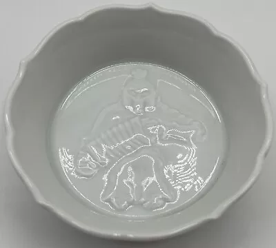Small Vintage Meissen White Circus Monkey Porcelain Nut/Candy Dish • $45