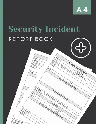 Security Incident Report Book: HSE Complaint Accident & Incident Log Book To All • £8.04