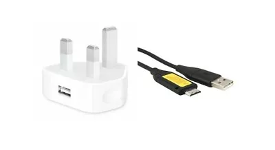 Power Adapto&USB Wall Charger For Samsung Digimax ES71 ES73 ES74 ES75 CAMERA • £8.99