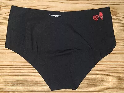 Victoria's Secret PINK No Show Cheeky Panties Size Medium Color Black 🍔🥤❤ • $13.43