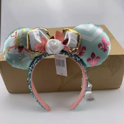 Disney Parks Headband White Rose And Bow Minnie Mouse Ears Headband • $10.50