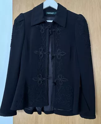 Ralph Lauren Blazer Women Size 10 In Black • £35