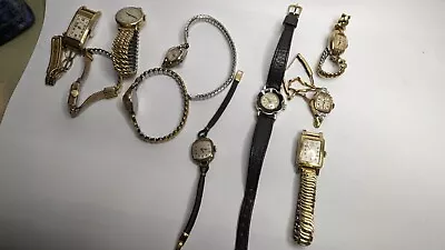 GG ) 10 Lots Of Vintage Used Women's Silver & Gold Filled Wristwatches • $10.50