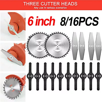 6in Grass Trimmer Brush Cutter Head Garden Tools Strimmer Mower Universal Blade • $18.99