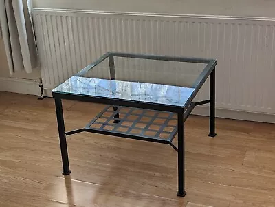 Square Glass Coffee Table Black • £9.99