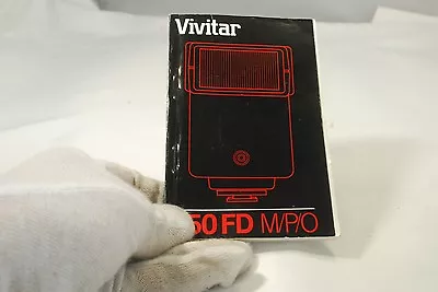 Vivitar 550FD M/P/O Flash Instruction Manual  Guide English 7219019 • $7.07