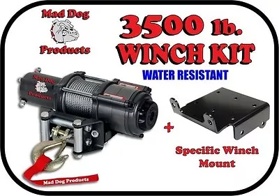 3500lb Mad Dog Winch Mount Combo Can-Am 13-21 Outlander 500 570 650 (all Models) • $224.99