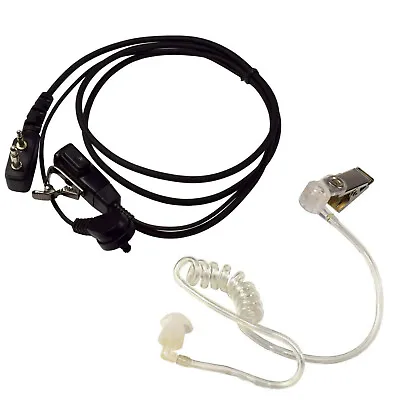 $31.88 • Buy Hands Free Headset With Acoustic Tube Earpiece & PTT Mic For ICOM Radio Devices