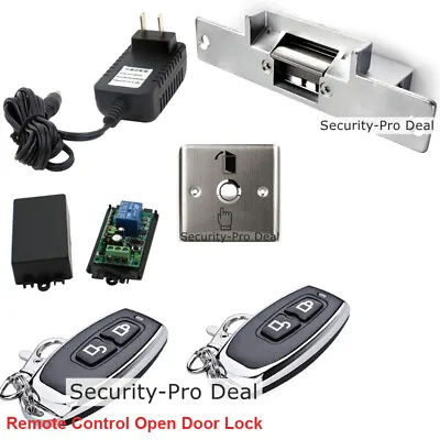 £47.51 • Buy DIY Door Access Control System +Door Electric Strike Lock + 2PCS Remote Controls