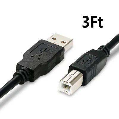 $5.99 • Buy 3Ft USB Cable For Epson Perfection V500 V600 V700 V30 V300 V750 Photo Scanner