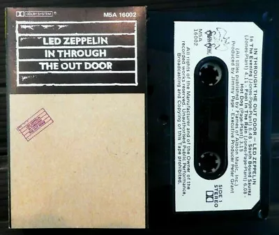 LED ZEPPELIN In Through The Out Door CASSETTE Australian 1st PAPER LABELS Swan  • $39.95