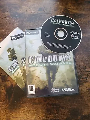 Call Of Duty 4: Modern Warfare (PC: Windows 2007) - Includes Manuals • £1.50