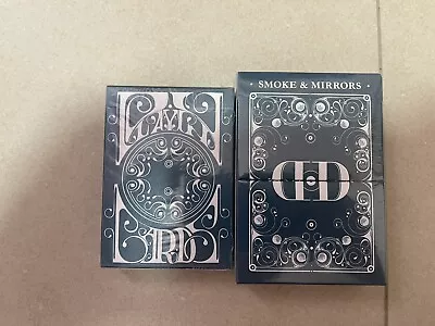 Dan And Dave Smoke And Mirrors Playing Cards V8 Blue Set (2 Decks Total) Sealed • $29.99