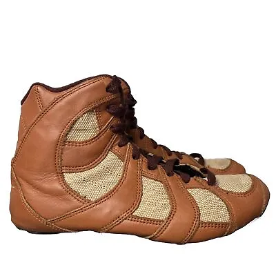 NIKE Speedsweep 3 Wrestling Shoes Distressed Leather  Sz 9 Vintage 2003 Womens • $220