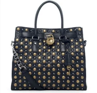 Michael Kors Brass Studded Hamilton Tote Bag  • $135