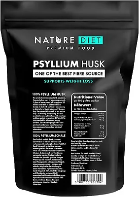 Nature Diet - Psyllium Husk 1000 G | Source Of Fibre | Digestion | Detox  • £15.59