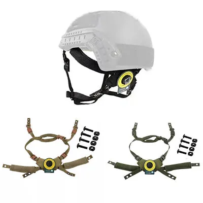 Tactical Adjustable Suspension System Dial Chinstrap For FAST MICH Wendy Helmet • £15.99