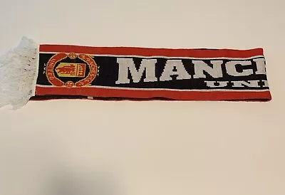 Manchester United FC Scarf Adult Red Black Crest Logos • $7.99