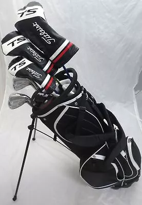 Mens Titleist Golf Set Driver Wood Hybrid Irons Putter Bag Stiff Right Handed • $849.99