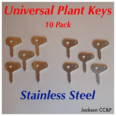  10 Pack STAINLESS STEEL Universal Ignition Key For LUCAS 35670 Massey Ferguson • £5.99