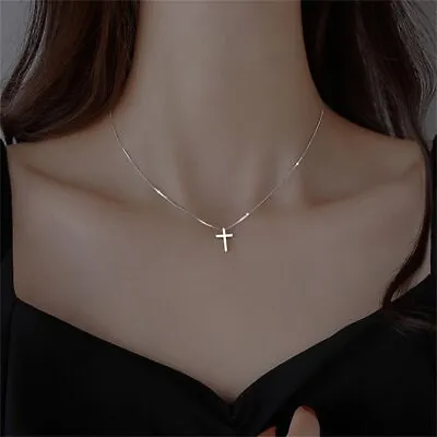 $10.30 • Buy Women's Fashion Jewelry Silver Cross Crucifix Pendant Necklace 1-66