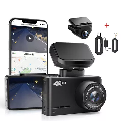 WOLFBOX D07 4K+1080P Dash Cam Front And Rear With Super Night Vision Dash Cam • $189.95