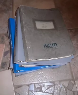 6 Vintage Teletype Manuals Catalogs Model 28 35 454C Etc • $99.99