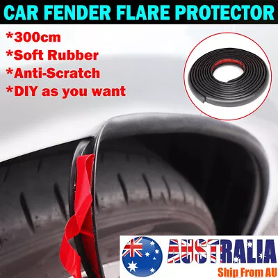 Universal Rubber Fender Wheel Arches Extension Flare Door Trim Seal Protector • $11.59