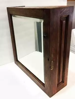 Antique HARVARD DENTAL OAK CABINET  MIRROR SHELVE DOOR  (PARTS) • $185