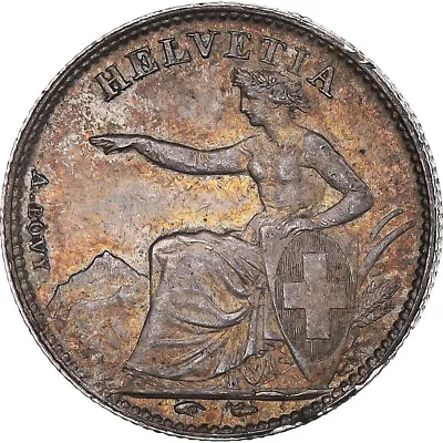 [#1160432] Coin Switzerland 1/2 Franc 1850 Paris AU Silver KM:8 • $440.70