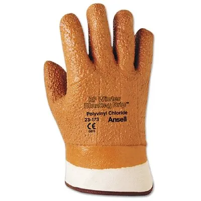 Ansell 23-173-10 Size 10 Raised  Winter Monkey Grip Cold Weather Gloves • $12.20