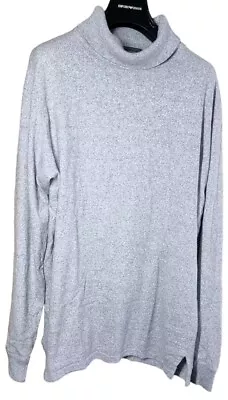 Polo County Ralph Lauren Jumper Sweater Grey Roll Neck Large Used Made In USA • £29.99