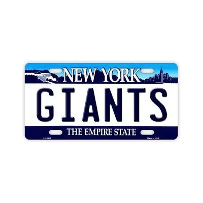 Metal Vanity License Plate Tag Cover - New York Giants - Football Team • $11.99