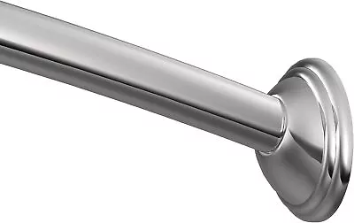 MOEN 60 In. Decorative Curved Shower Rod In Chrome • $39.08