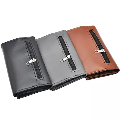 Leather Tobacco Pouch Case Bag Cigarette Holder Smoking Paper Storage Wallet • $12.64