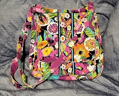 $20 • Buy Vera Bradley Va Va Bloom Crossbody Boho Floral Tropical Purse Shoulder Bag