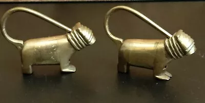Lot Of 2 Vintage Cat Brass Cabinet Collectible Locks (No Keys) • $32.99