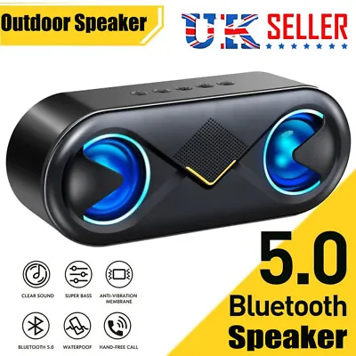 Bluetooth Speaker Portable Wireless Bluetooth Outdoor Speaker For Travel Sport • £16.68