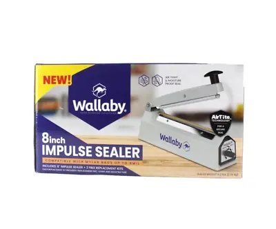 Wallaby 8   Impulse Sealer - Manual Heat Sealer Machine For Mylar Bags | NEW • $39.95