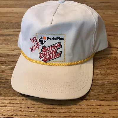 $11.90 • Buy VTG Racing Hat Cap Parts Plus Strapback 93 Tour Super Chevy Show USA