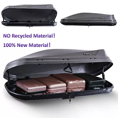 14 Cubic Feet Car Rooftop Cargo Box Carrier Roof Mount Travel Luggage Storage • $359.99