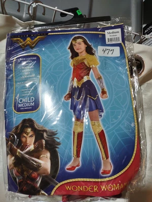 $22.50 • Buy Wonder Woman Child Costume Girls DC Justice League Superhero Halloween 8-10 Med