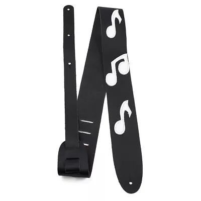 Perri's Music Notes Leather Guitar Strap Black 2.5 In. • $28.55