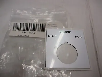 Murphy 50001168 Sticker Engine Stop Run  • $10