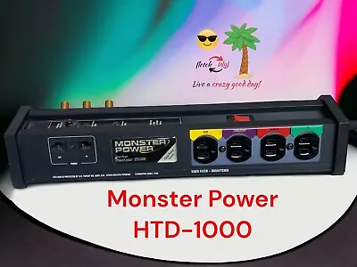 Monster Power HTS-1000 Home Theater Power Center Tested & Works! • $17.77