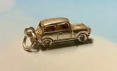 VINTAGE SCARCE OPENING MINI (NUVO) CAR SILVER FOR CHARM BRACELET.3.3g • £22.99